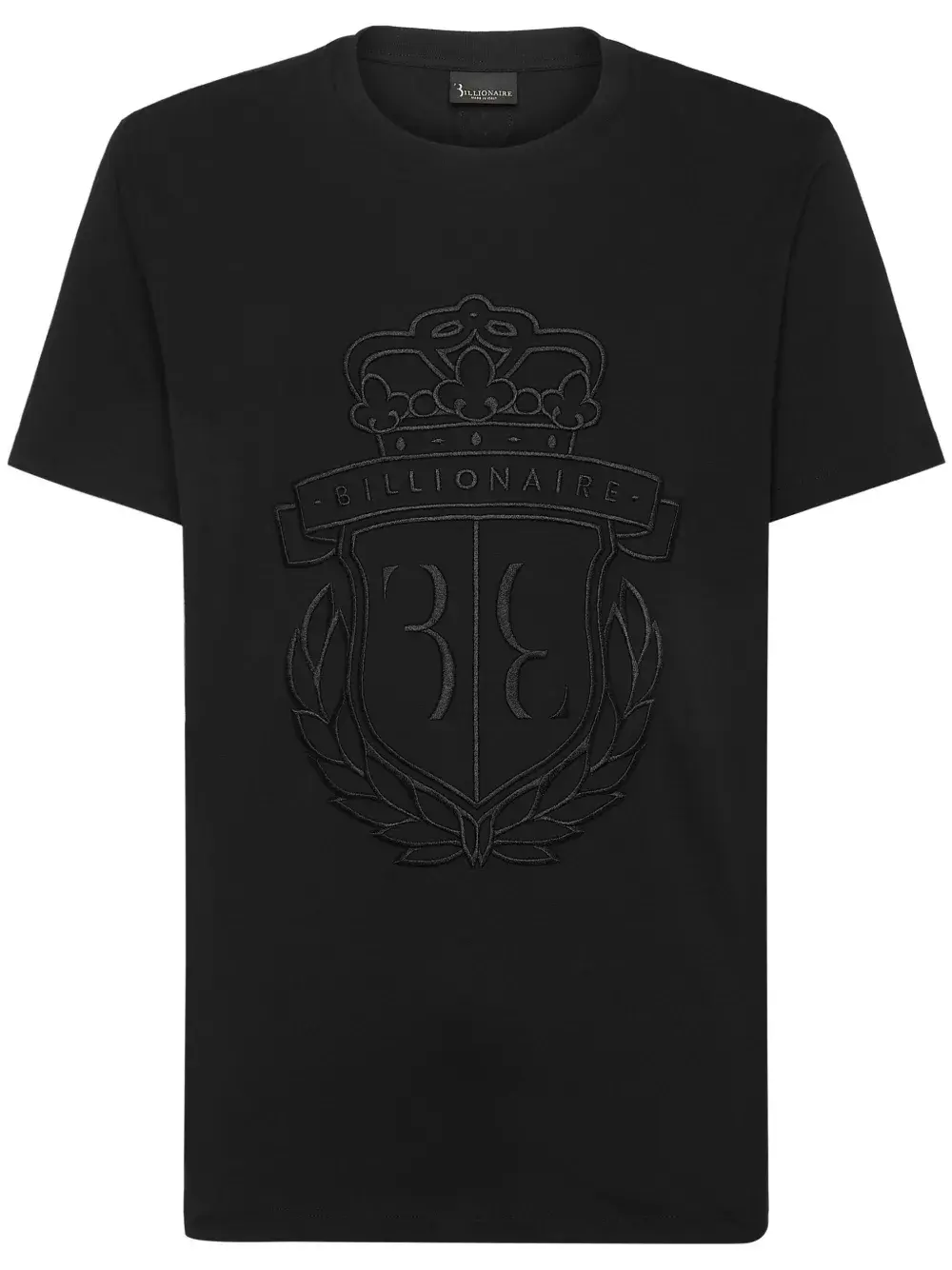 

Футболка с вышитым логотипом Billionaire, черный