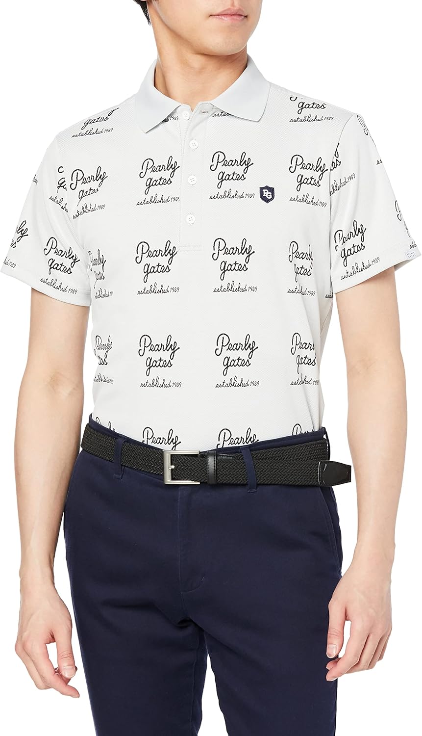 

Мужская поло-рубашка с коротким рукавом Parly Gates 053-3160409 (впитывающая, быстросохнущая, с защитой от УФ-излучения), для игры в гольф Pearly Gates, белый