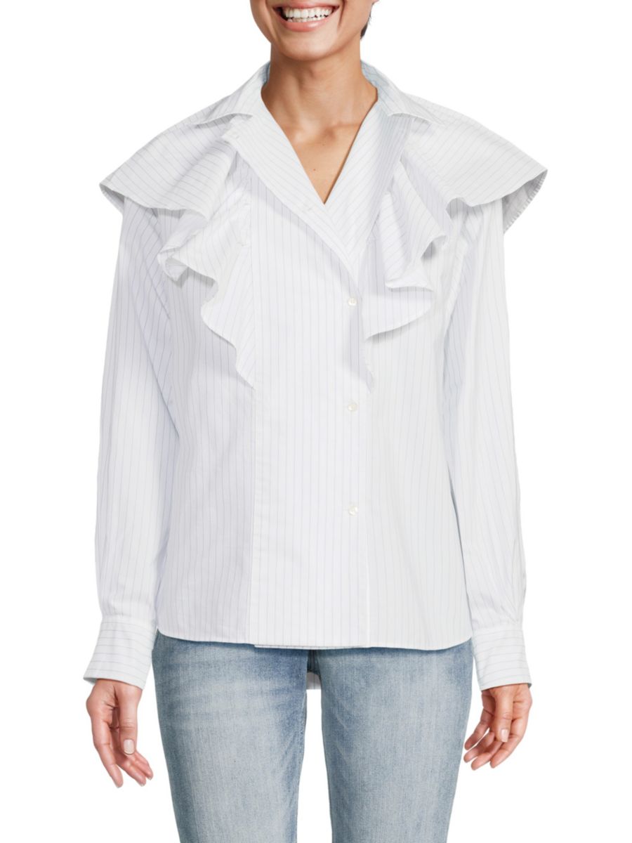 

Рубашка в полоску Cardon IRO, цвет White Blue