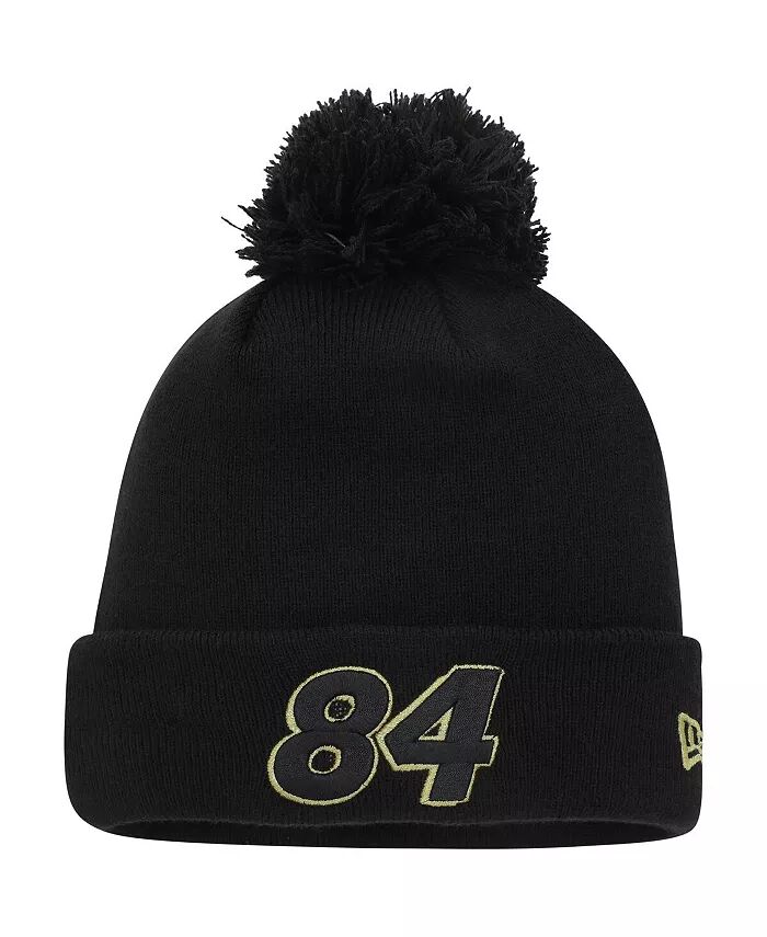

Мужская черная вязаная шапка Jimmie Johnson с манжетами и помпоном New Era