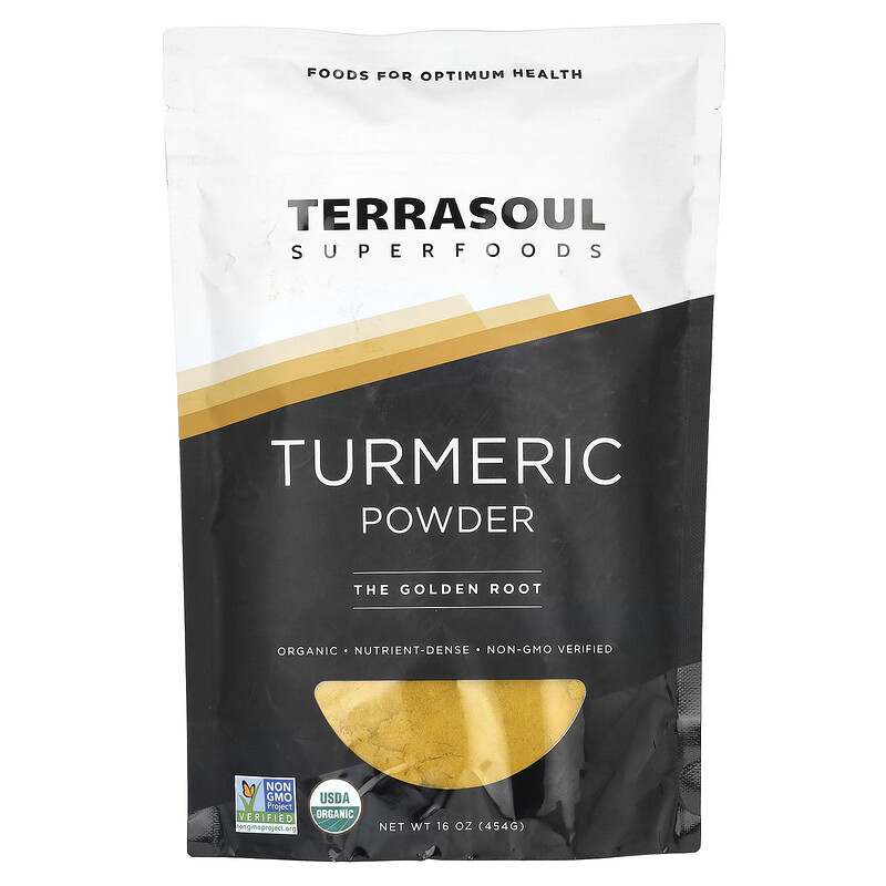 

Terrasoul Superfoods, порошок из куркумы, 454 г (16 унций)