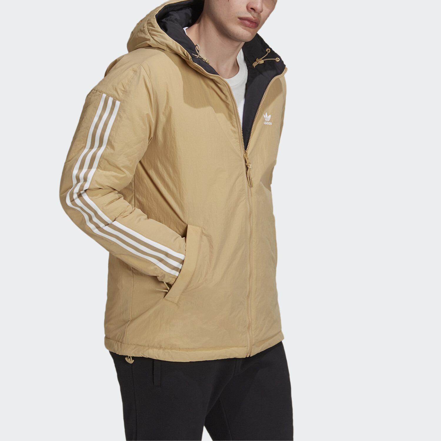Стеганая куртка United Arrows Men Light Khaki Adidas Originals, хаки — фото 3