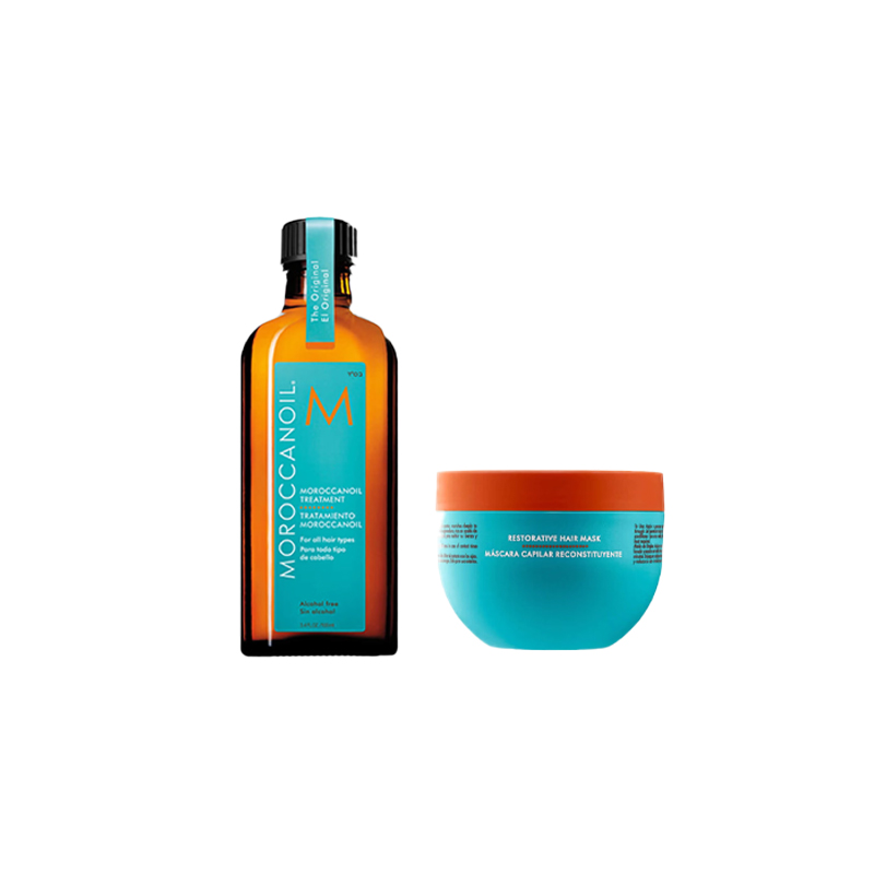 Набор шампуня и кондиционера Hair Mask Recovery восстанавливающий 250мл+100мл Moroccanoil — фото 3