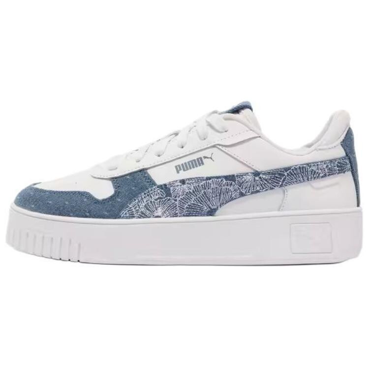 

Кроссовки Puma Carina Street Skateboarding Shoes Women's Low-top White/Blue, белый/синий