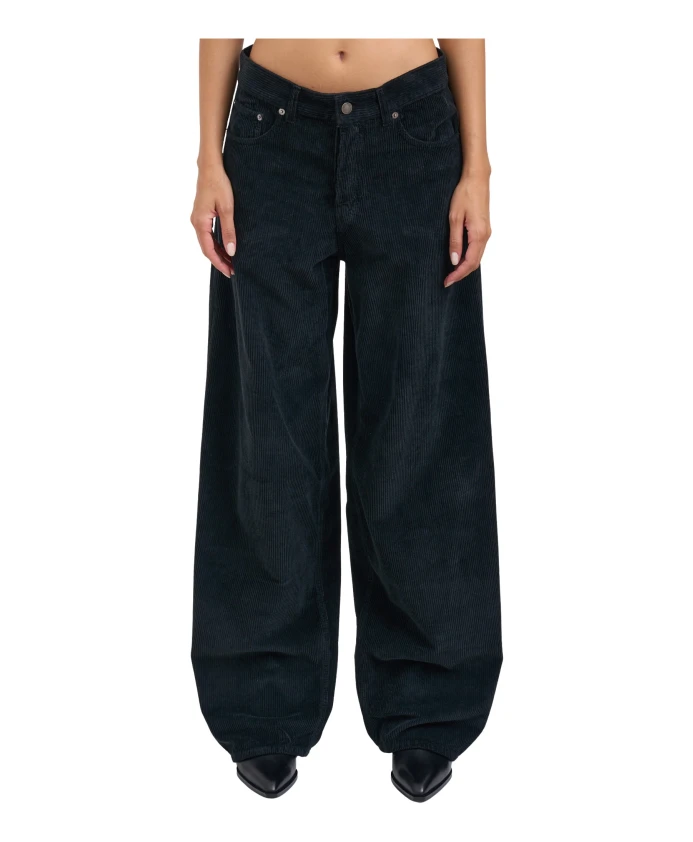 

Вельветовые джинсы с широкими штанинами Haikure, черный