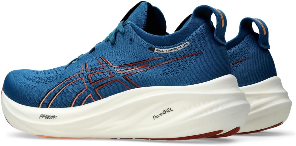 Мужские кроссовки ASICS, синий/оранжевый — фото 3