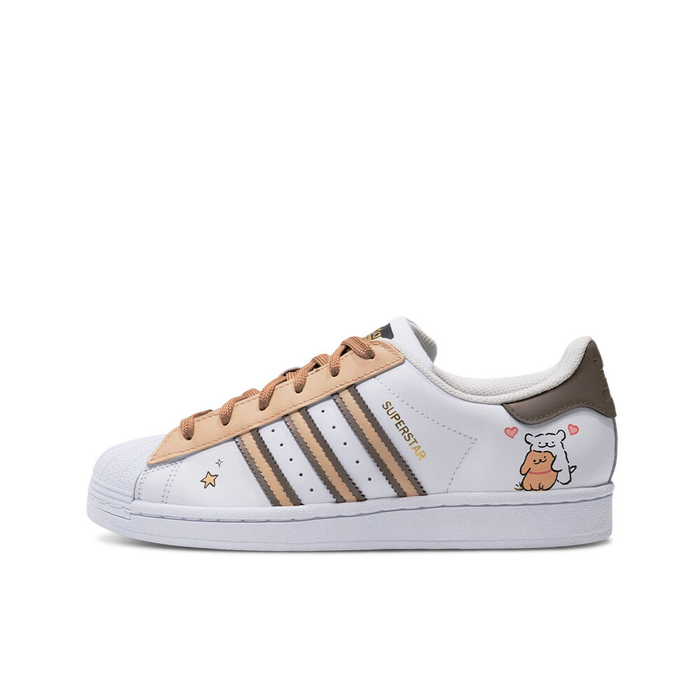 

Детские кроссовки для скейтбординга Superstar GS Low-top Adidas Originals, цвет Love Gift Box