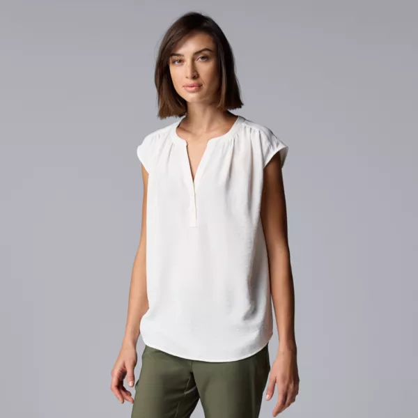 

Женский топ-доска-поповер Simply Vera Vera Wang, цвет white knight