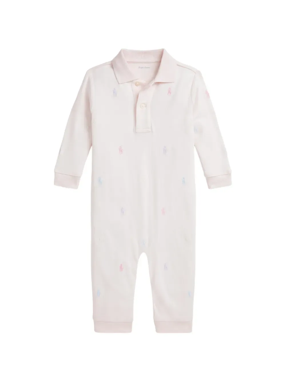 Комбинезон с вышивкой Polo Pony POLO RALPH LAUREN KIDS, розовый