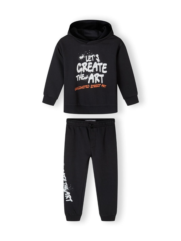 

Minoti Комплект из 2 предметов: спортивный костюм 23fleece124 черного цвета