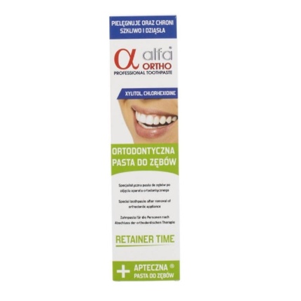 

Зубная паста Ortho Retainer Herbal после снятия брекетов - 75 мл Alfa