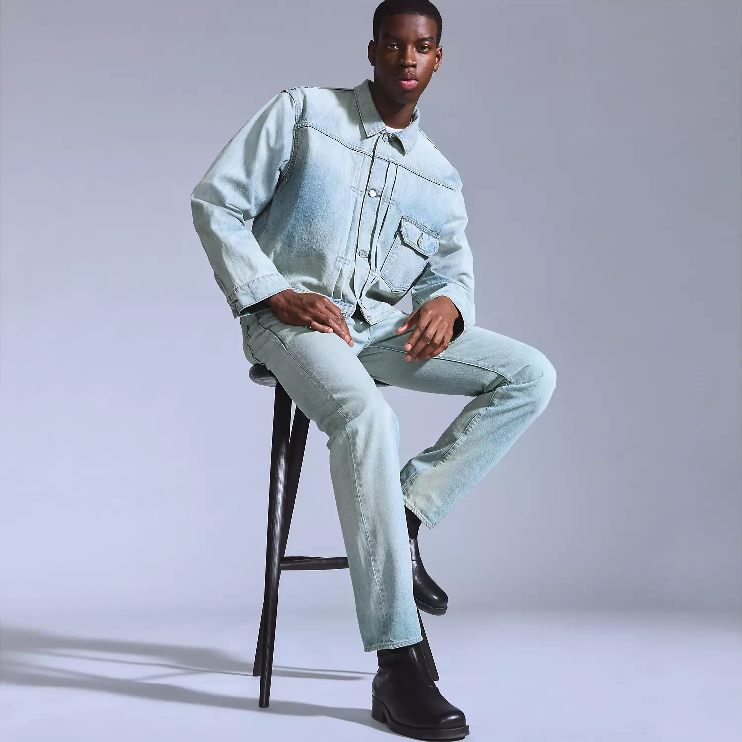 

Мужские джинсы 501 Original Fit 1980-х годов Levi's, цвет River - Medium Wash