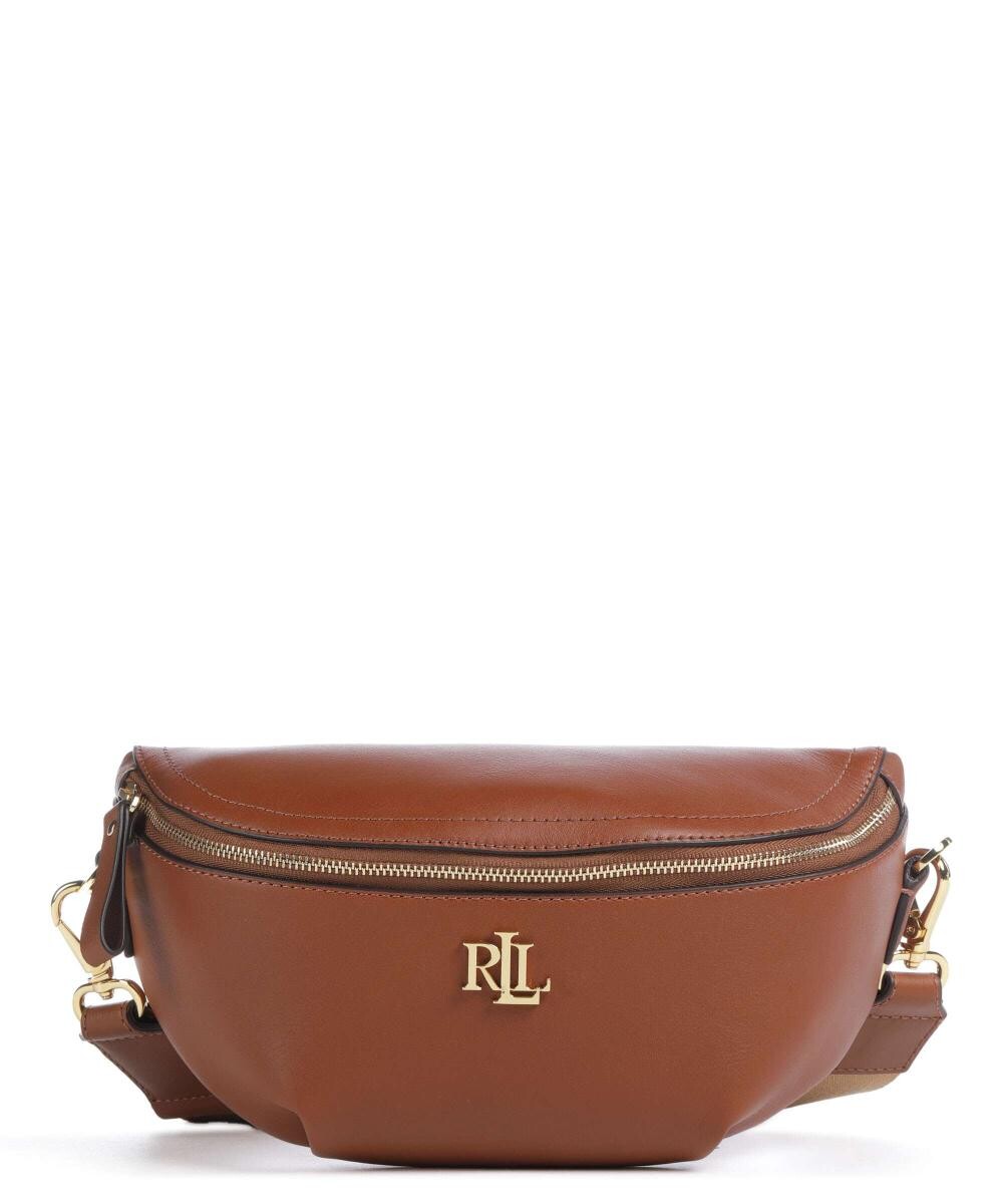 

Поясная сумка Marcy из мелкозернистой яловой кожи Lauren Ralph Lauren, коричневый