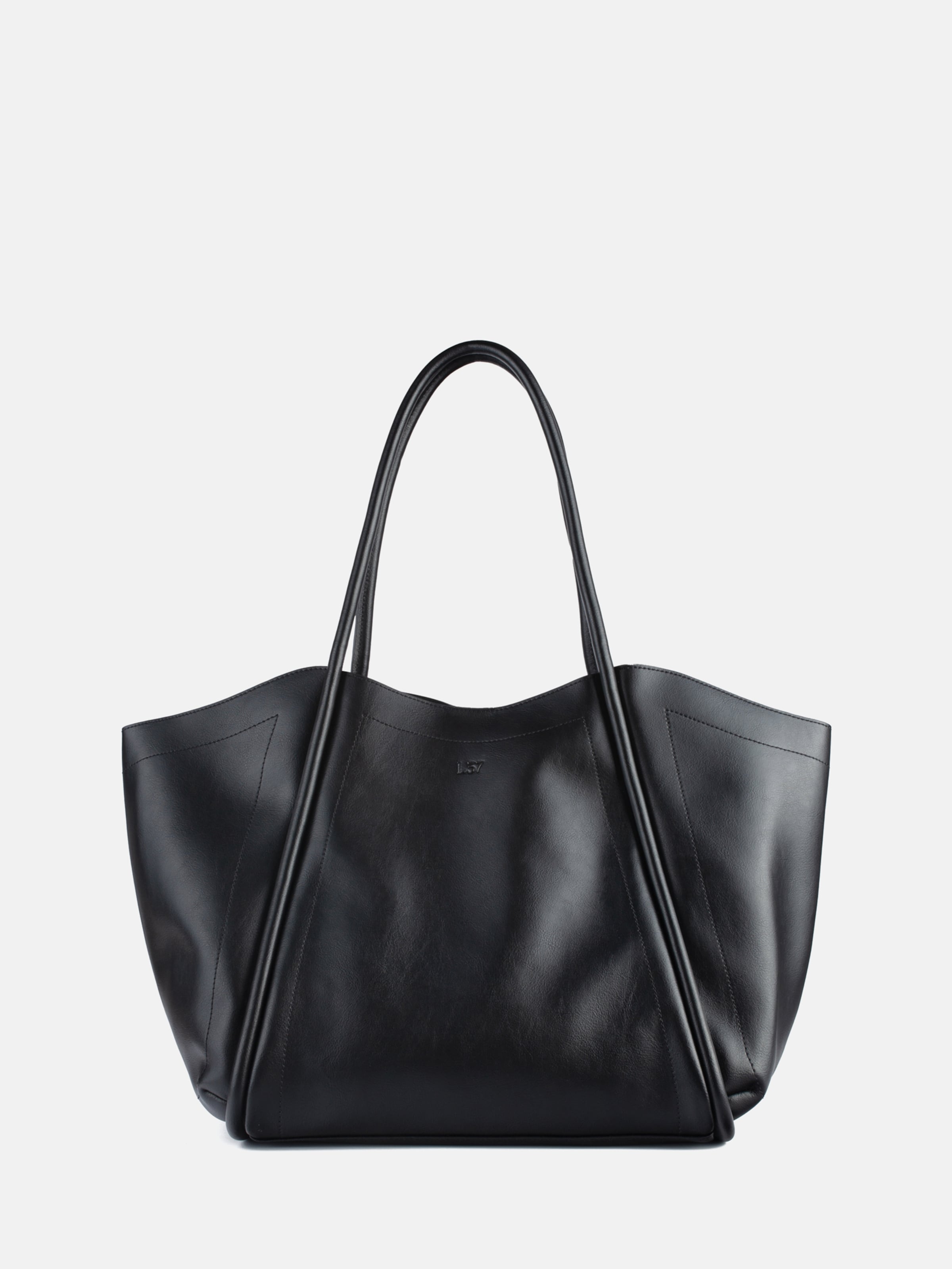 

L37 HANDMADE SHOES Шоппер 'BIG BIG WORLD NEW' в черном цвете