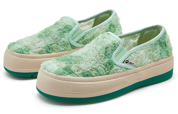 Туфли женские повседневные Women's Casual Shoes Women's Low-Top Joy&Mario, зеленый — фото 2