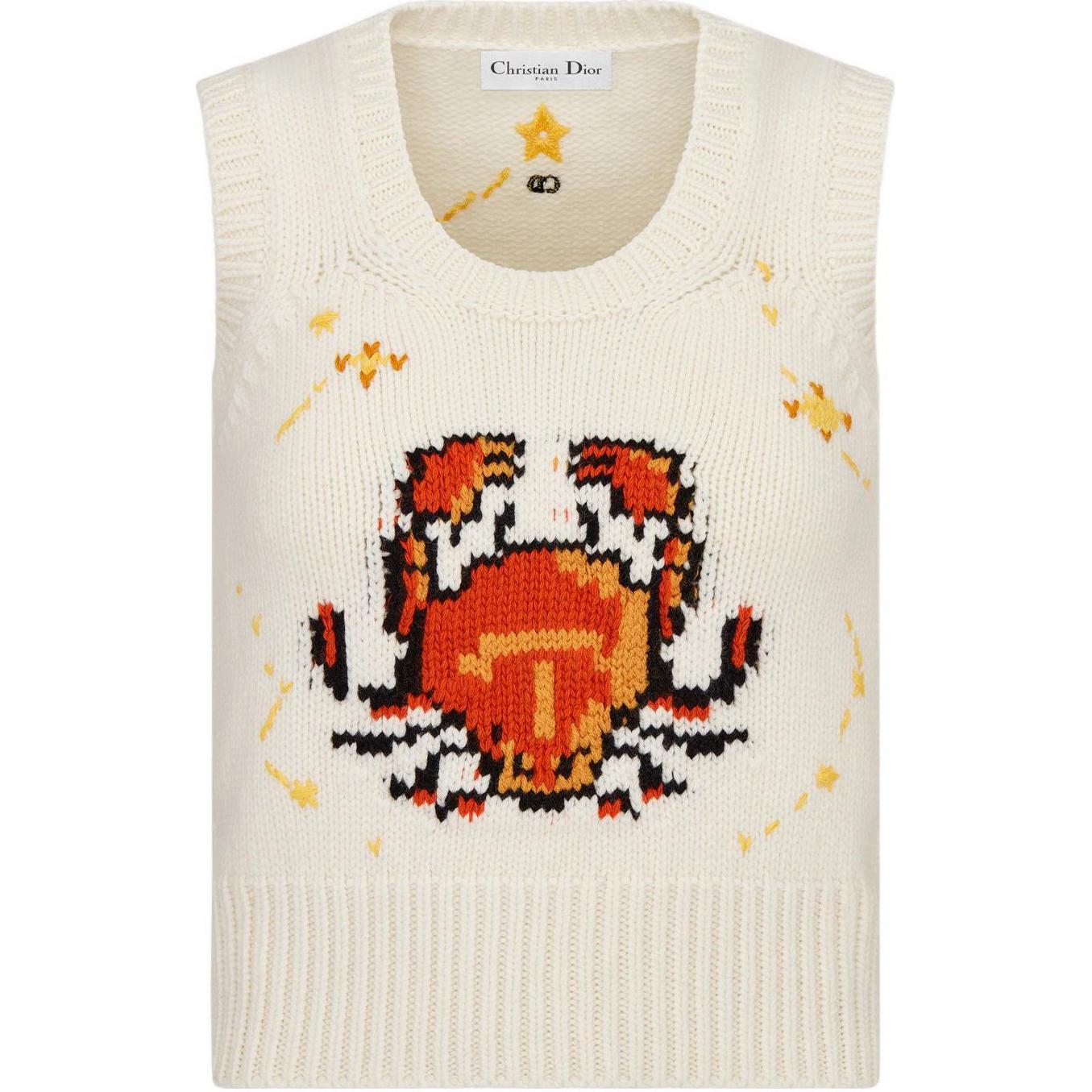 

DIOR Женский жилет, Ecru