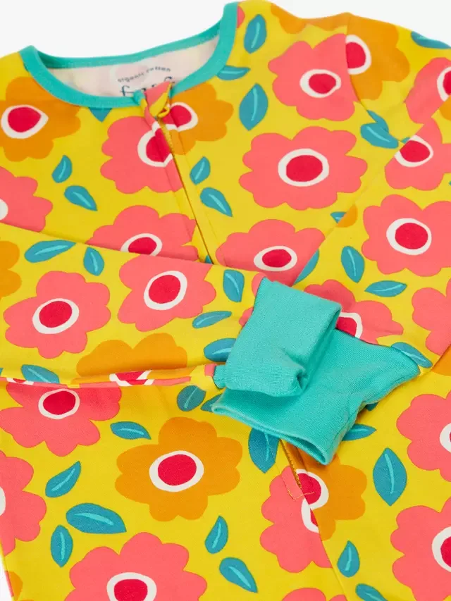 Детский комбинезон на молнии Zelah, Floral Fields Frugi — фото 2