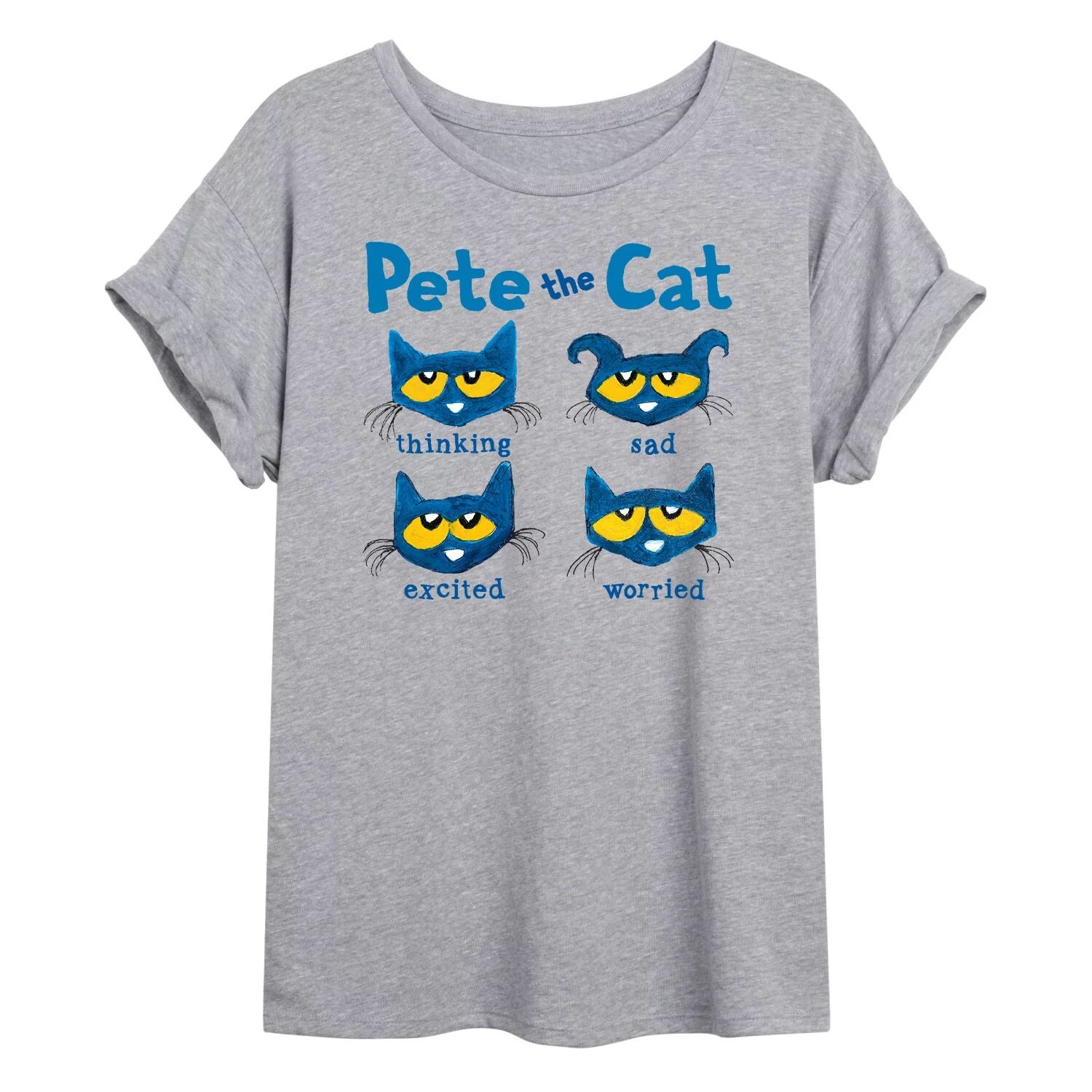 

Детская футболка Pete The Cat Face с объемным рисунком Licensed Character