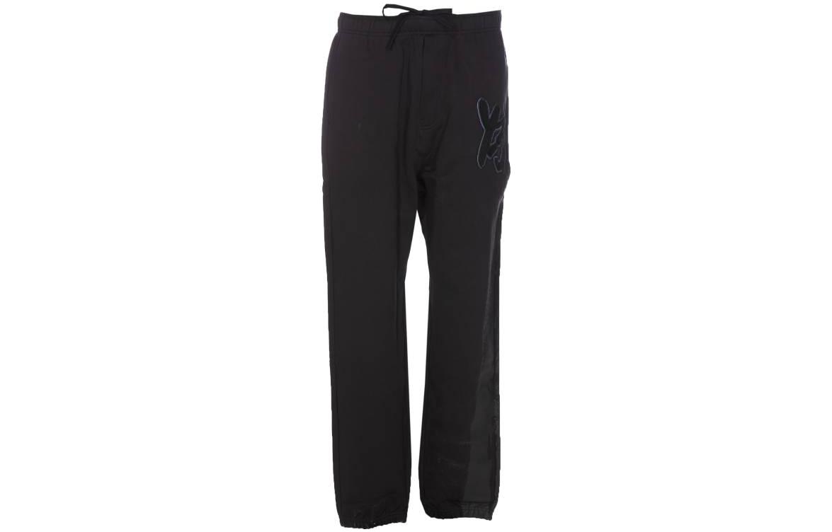 

Брюки Y 3 с аппликацией логотипом Y-3, черный