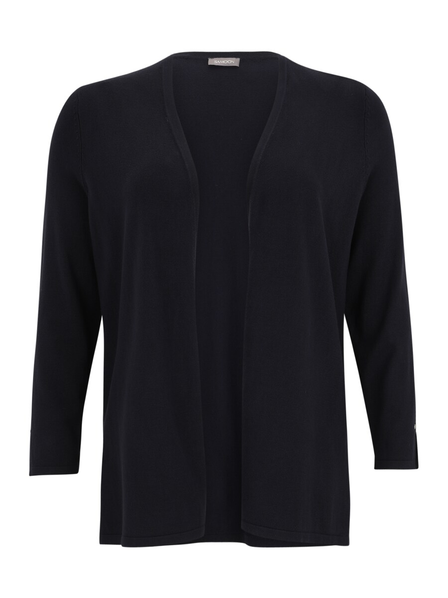 

Вязаный кардиган SAMOON, темно-синий