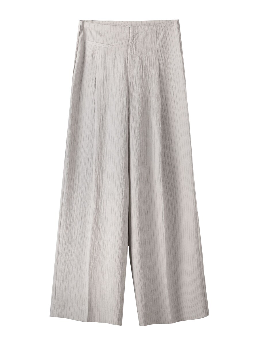 

Широкие брюки Bershka Wide leg Pleated Pants, цвет grey/anthracite