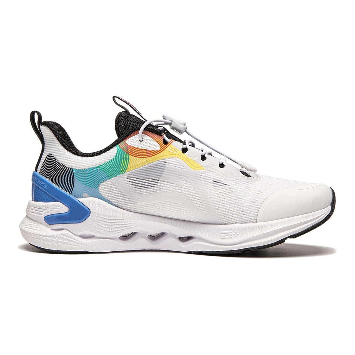 Детские кроссовки GS Low-top Белые/Синие/Зеленые Lining Young, белый/синий/зеленый — фото 2