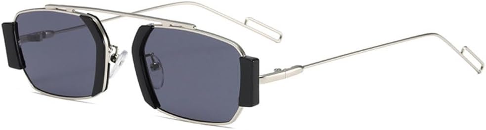 

Солнцезащитные очки MUTYNE Square Punk для мужчин, винтажные, с маленькой многоугольной оправой из сплава, женские, с защитой от УФ-излучения UV400, модные, футуристические, C4