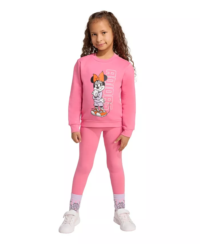 

Большой комплект из 2 предметов Disney Minnie Mouse: футболка и джоггеры Adidas