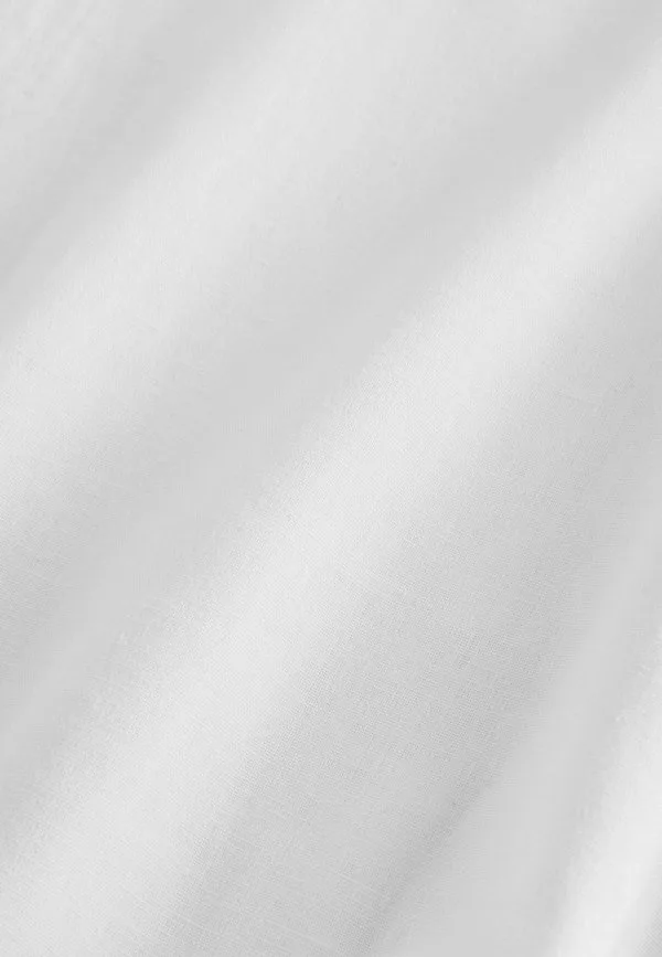 Брюки прямого кроя из смесовой ткани с широкими штанинами Next, White — фото 4