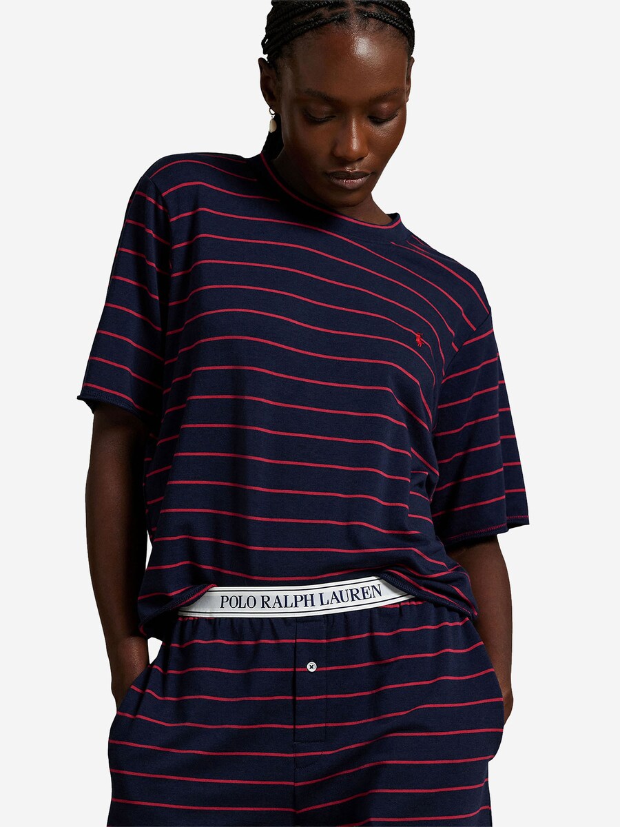 Пижама Polo Ralph Lauren Club Terry , Navy/Dark red — фото 4