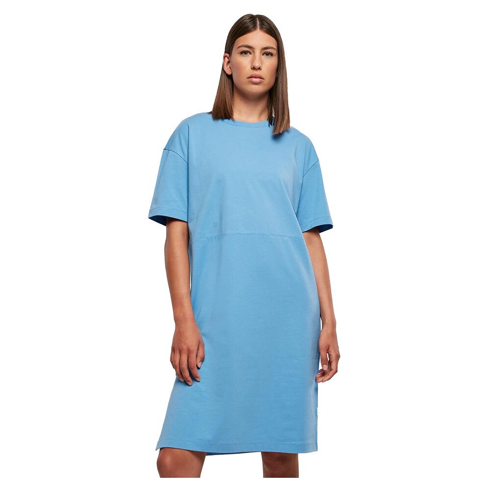 

Короткое платье Urban Classics Organic Oversized Slit, синий