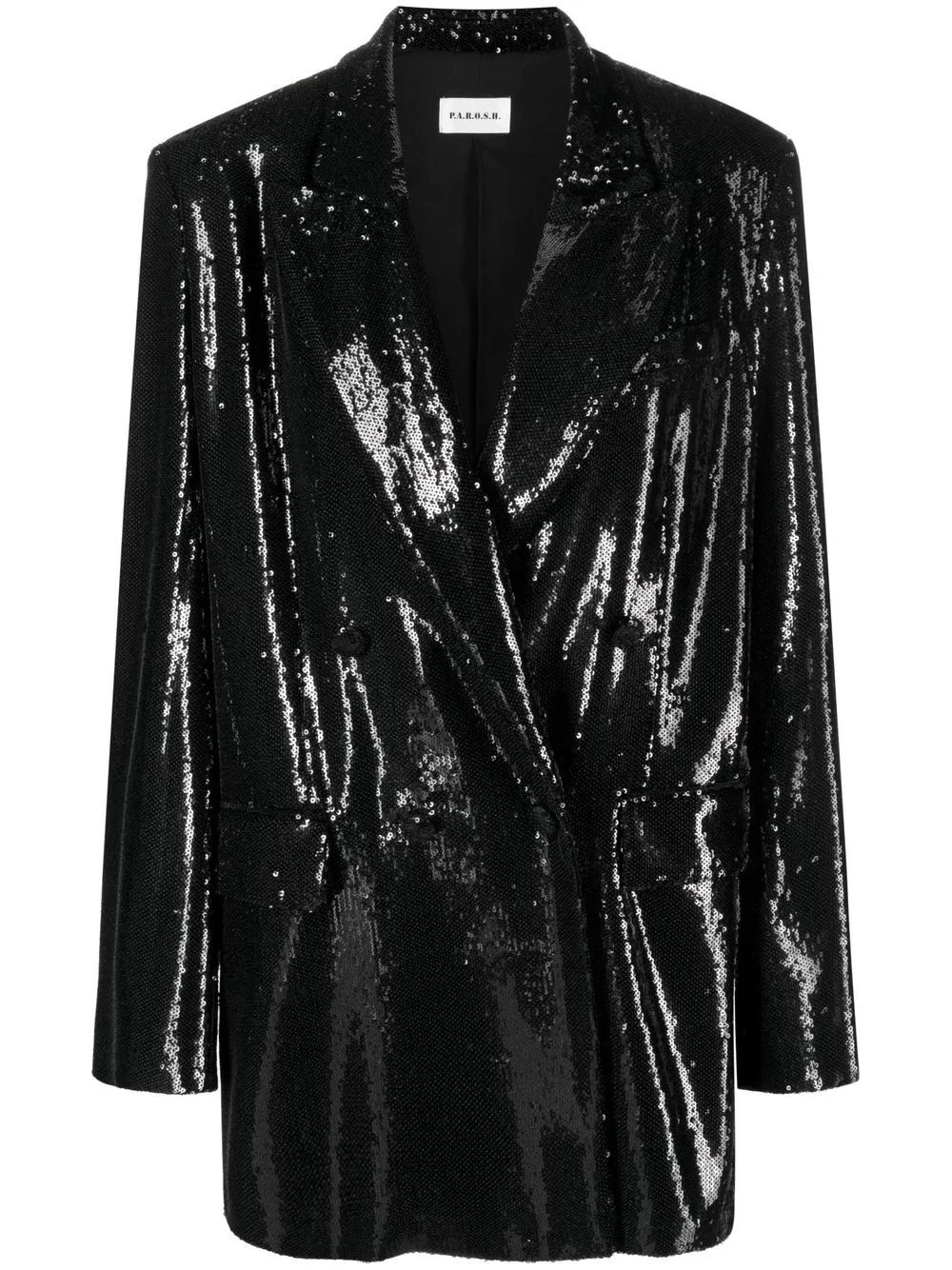 

Блейзер с пайетками P.A.R.O.S.H., черный