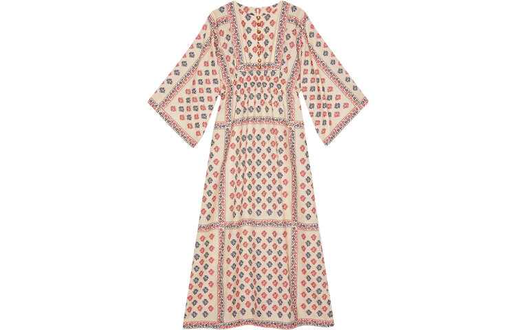 

Платье Gucci с длинными рукавами, бежевый