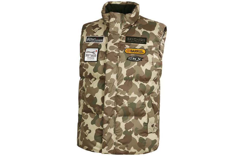 

Пуховик мужской Camouflage Beige Yellow Skechers, бежевый-желтый