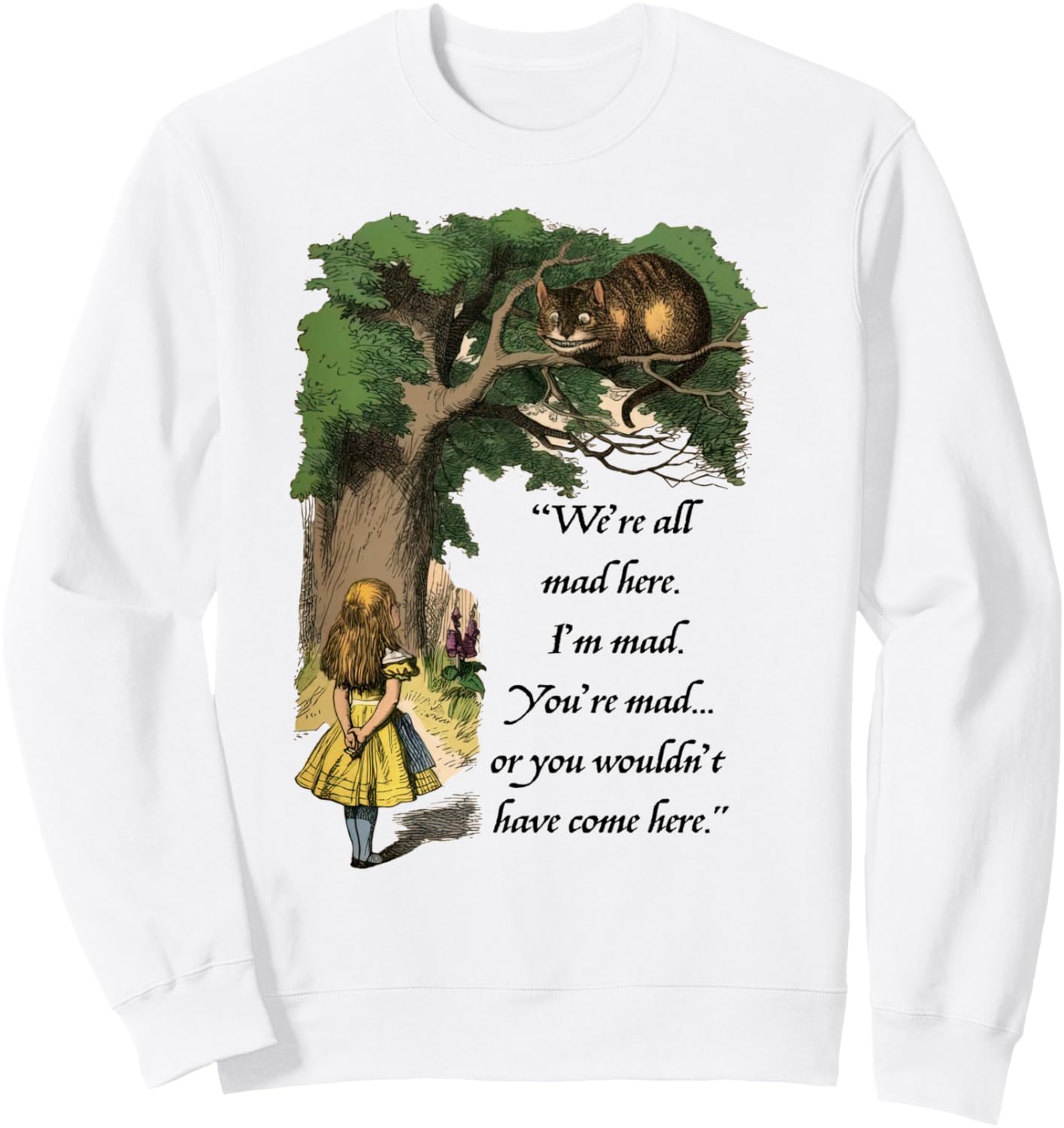 

Толстовка «Мы все сумасшедшие: Алиса в Стране чудес и Чеширский кот», черная, размер S Alice In Wonderland Design Gift, Черный, Толстовка «Мы все сумасшедшие: Алиса в Стране чудес и Чеширский кот», черная, размер S Alice In Wonderland Design Gift