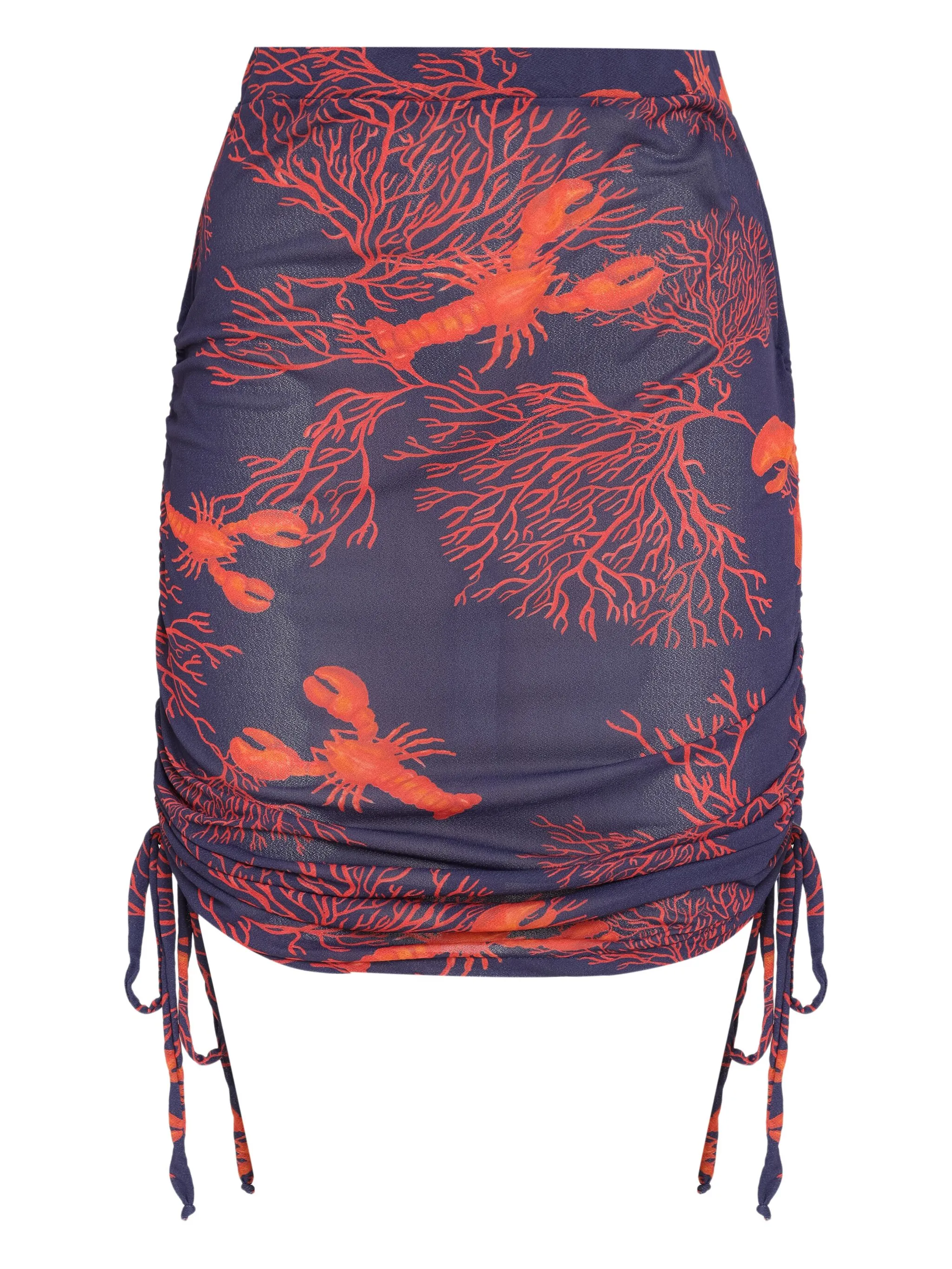 

Юбка с кулиской и графичным принтом Brigitte, синий