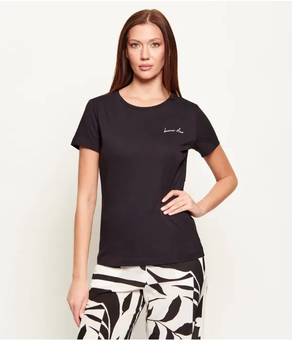 Футболка C_Elove_4 slim fit Boss Orange, черный