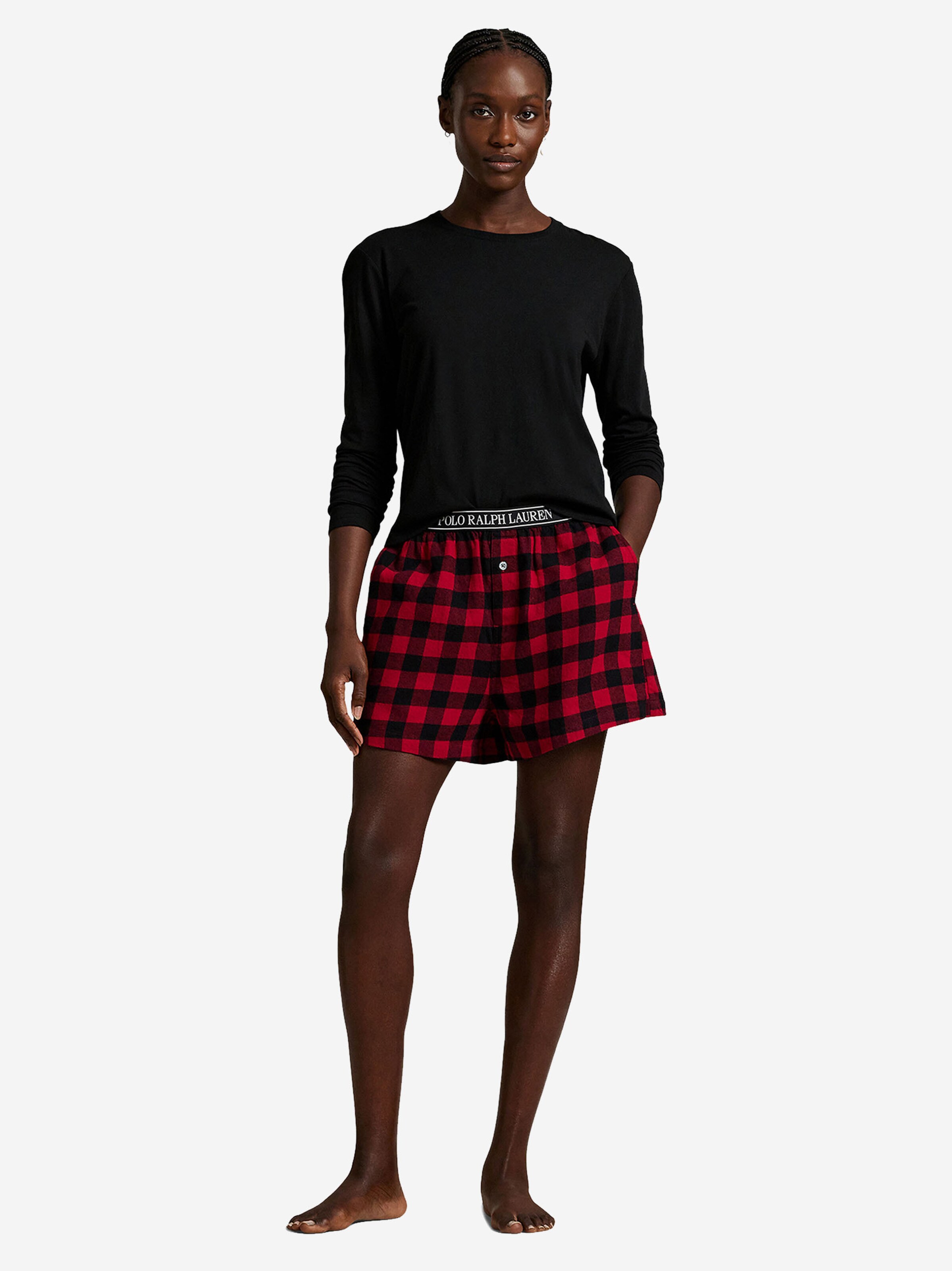 Polo Ralph Lauren Пижамные штаны 'Cozy Flannel' в красном цвете — фото 4