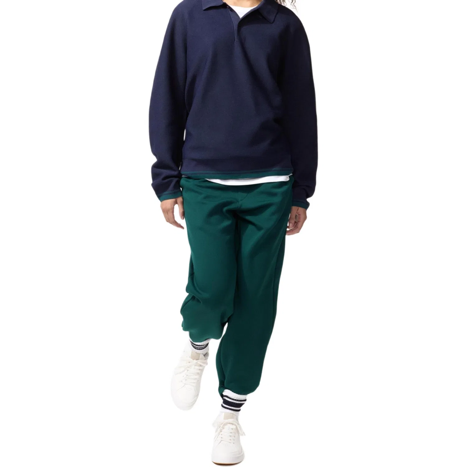 Брюки повседневные x LUOJIE·FEIDELEI, лимитированная коллекция SS26, унисекс UNIQLO, Turquoise — фото 3