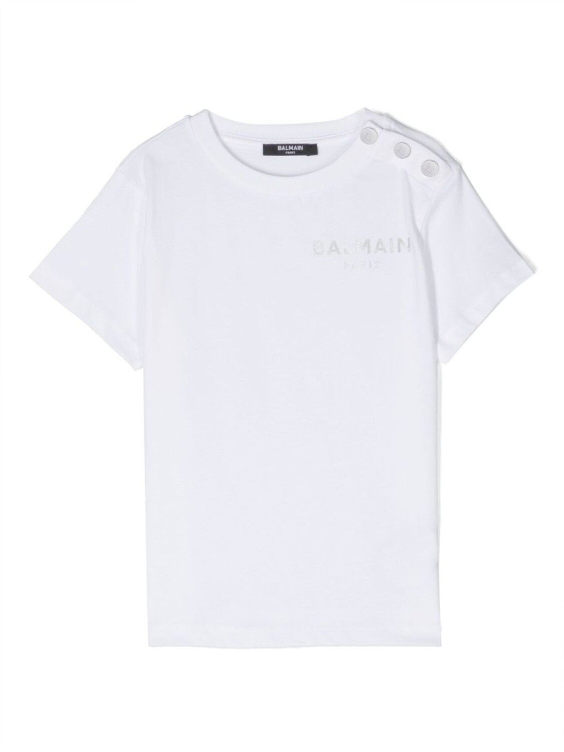 

Balmain Kids футболка с логотипом, белый
