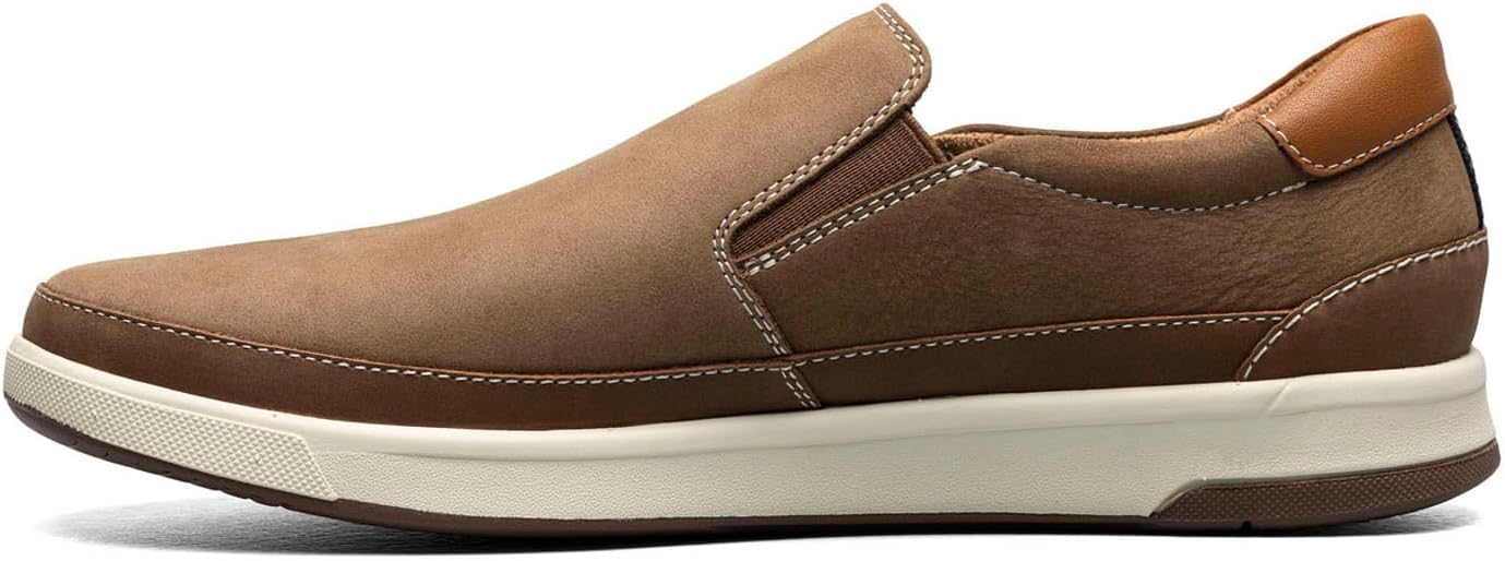 Мужские слипоны Florsheim, с двойной эластичной вставкой, Mushroom — фото 4