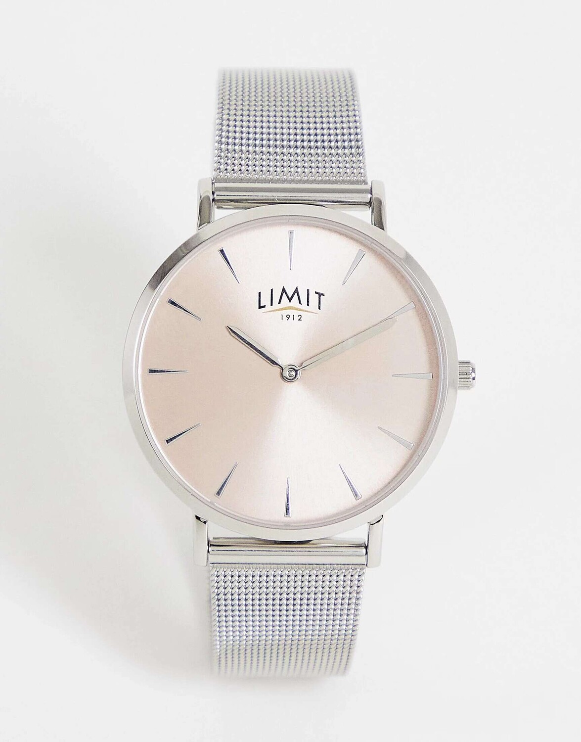 

Серебристые часы Limit с сеткой
