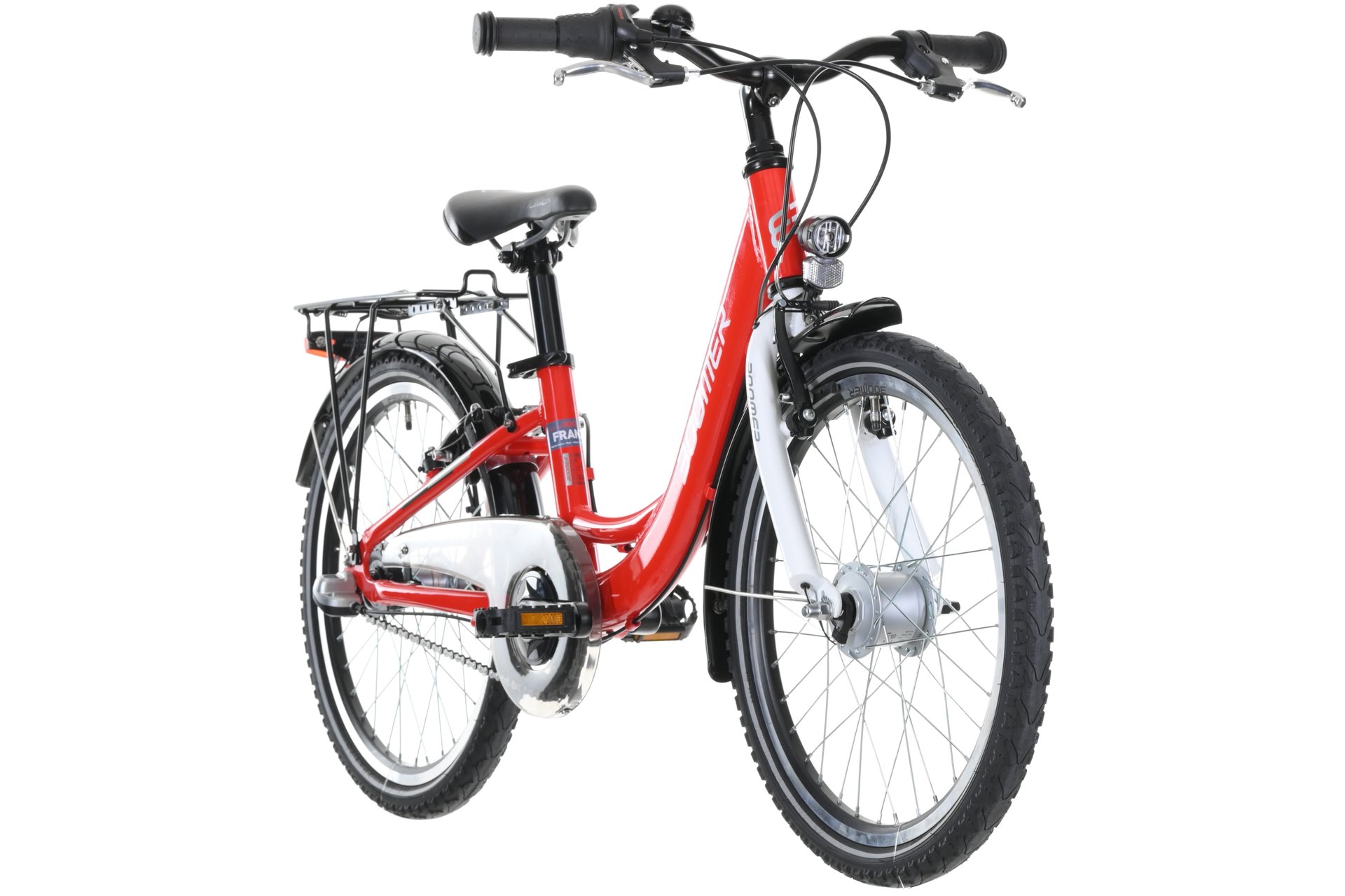 Детский велосипед Boomer CITY 20 N3 - 20 дюймов - Tiefeinsteiger - 2024, цвет Rot|red/white/silver — фото 2