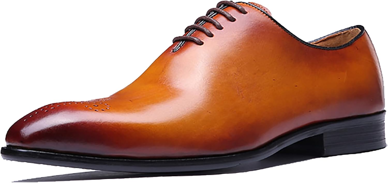 

Мужские кожаные ручной работы туфли Santimon в стиле броги, оксфорды, удобные классические дерби, коричневый