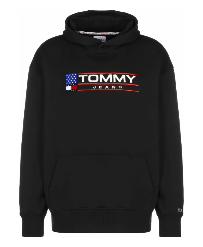 

Толстовка с капюшоном Tommy Jeans, черный