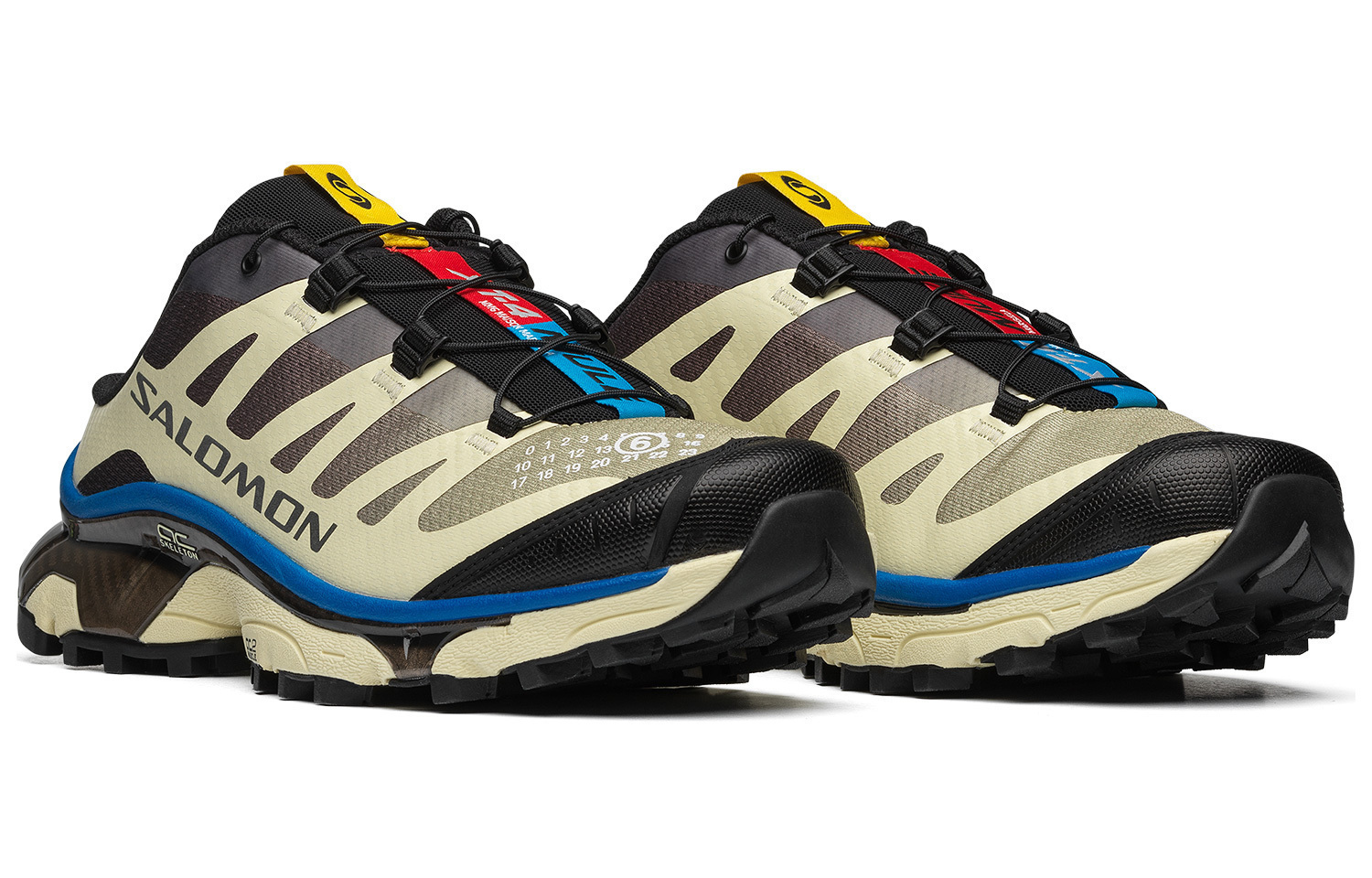 Mm6 Maison Margiela X XT 4 Кроссовки для бега Унисекс Низкие Светло-желтый Серый SALOMON — фото 3