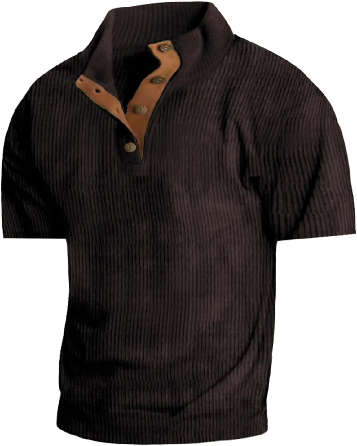 

Мужская футболка с коротким рукавом и пуговицами Henley, свободного кроя CHXLQQX