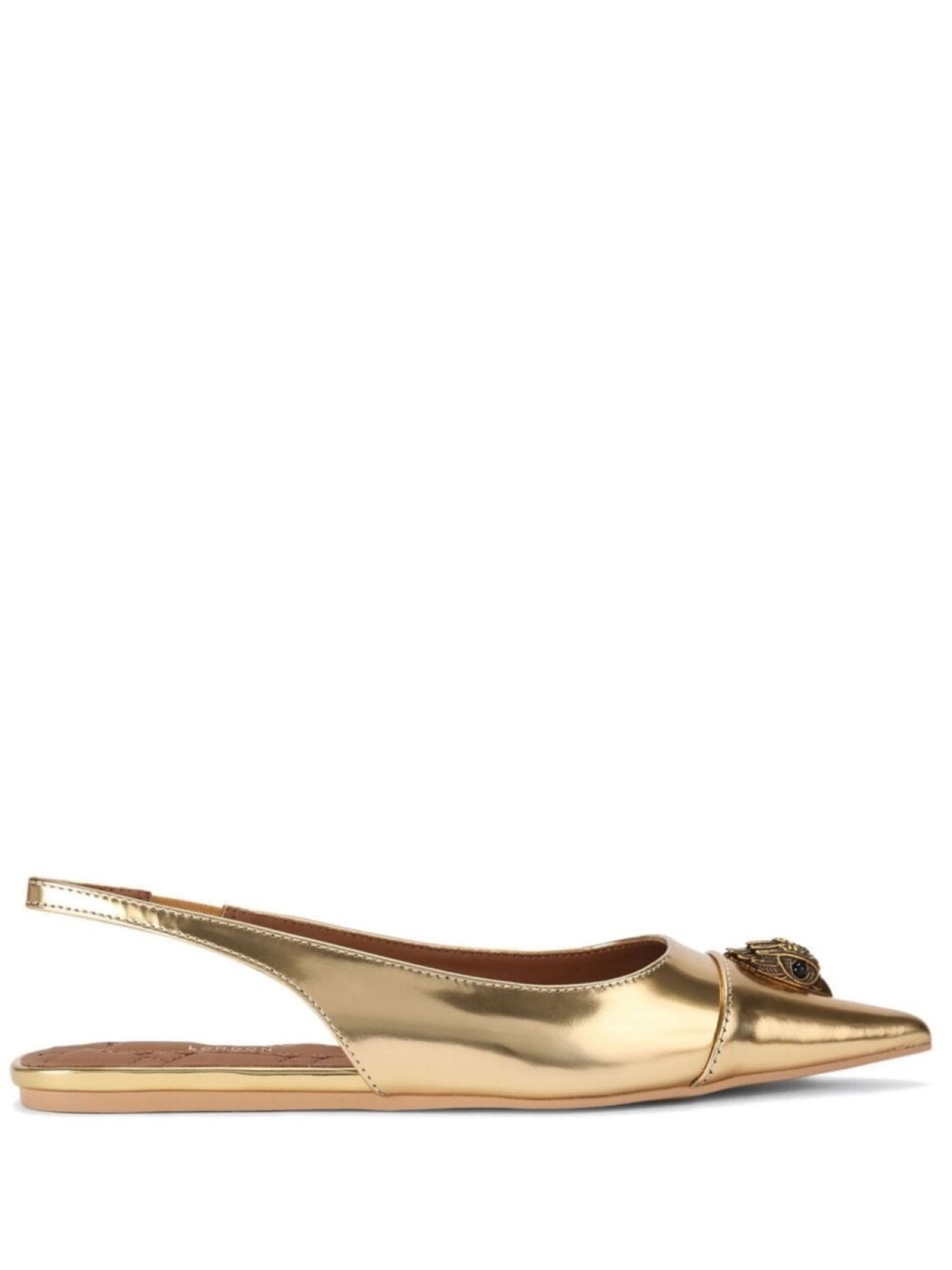

Kurt Geiger London балетки Belgravia с ремешком на пятке, золотистый