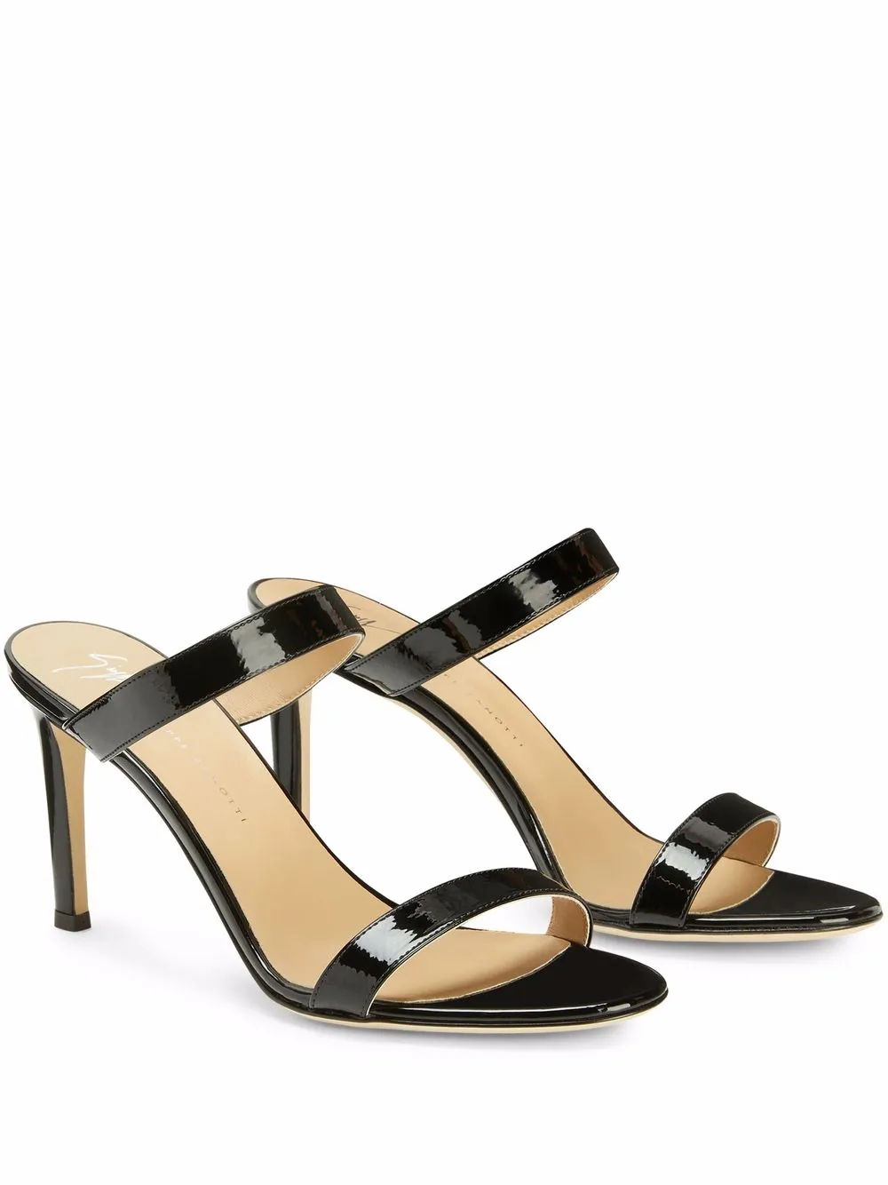 Босоножки Calista на каблуке Giuseppe Zanotti, черный — фото 2