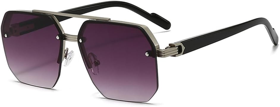 

Солнцезащитные очки UV400 с двойной перемычкой и металлическим градиентом, подходят для женщин и мужчин, для бега и занятий спортом на открытом воздухе generic, 15508-c6